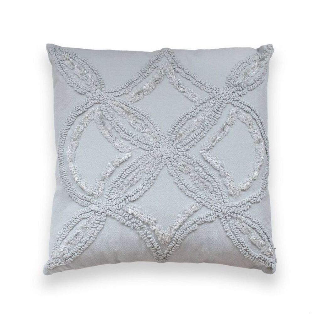 Peri Home Metallic Chenille Decorative Pillow Gray